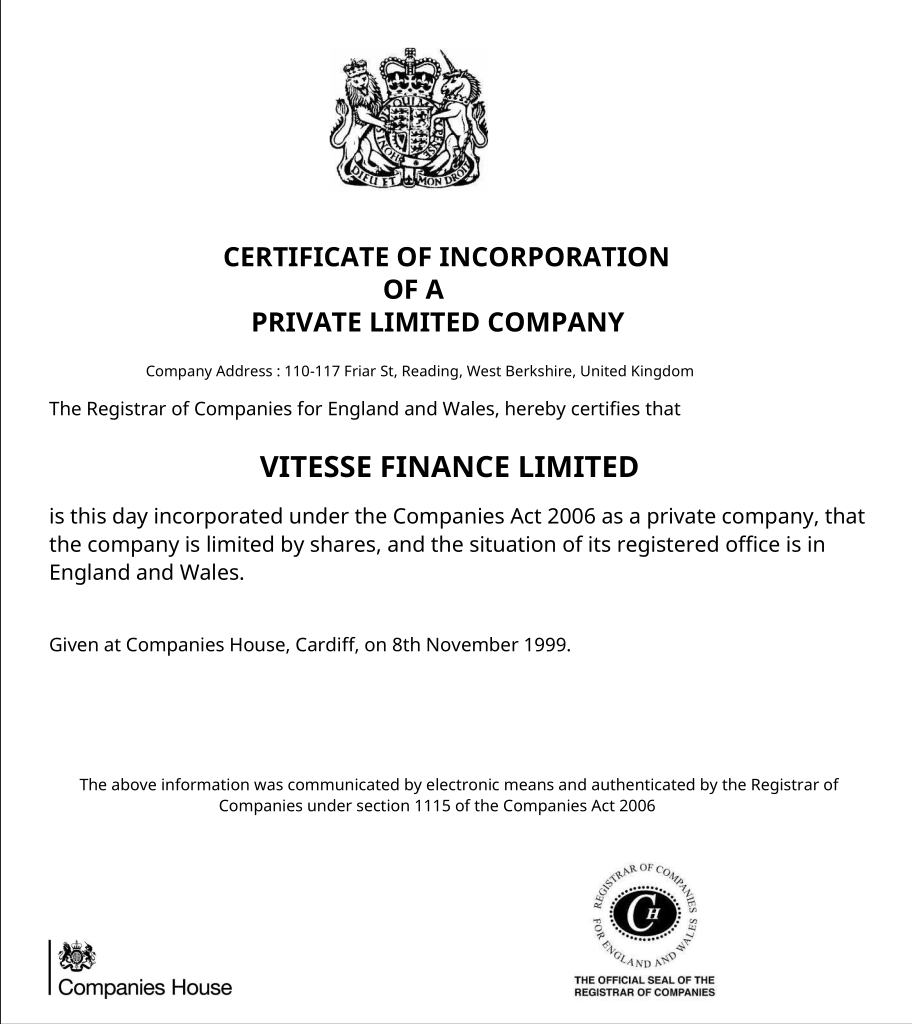 Diamond Sage Certificate